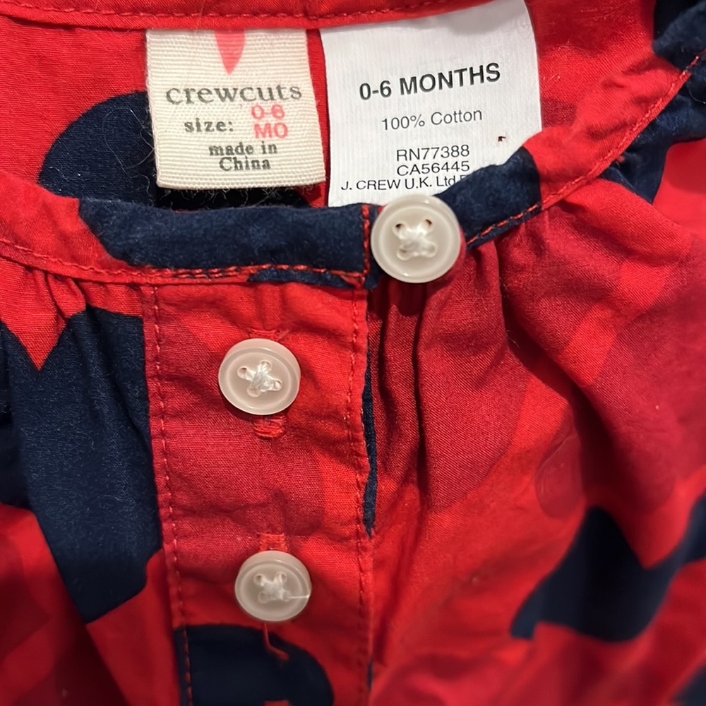 Crewcuts Heart Dress & Bloomer Set 0-6 Months - Picture 2 of 4